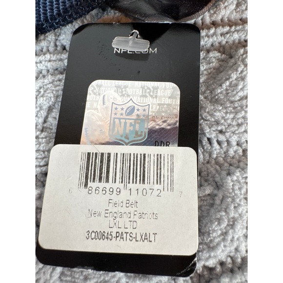 New England Patriots Field Belt LXL Navy Blue Web Belt NFL Officially Licensed - Picture 3 of 5